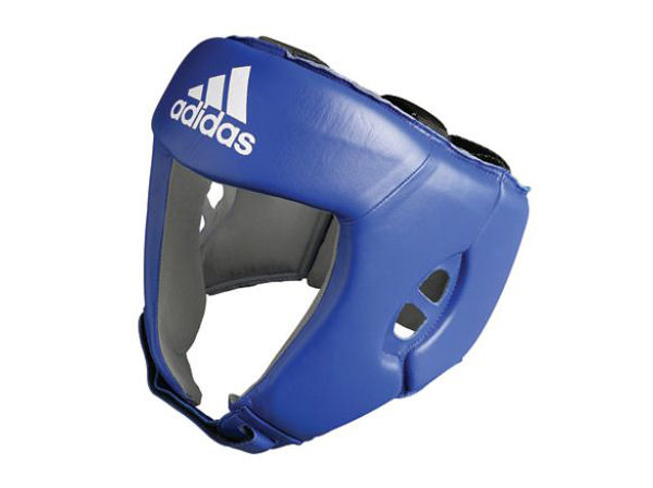 Adidas AIBA Licensed Stamped Amateur Boxing Headguard Blue